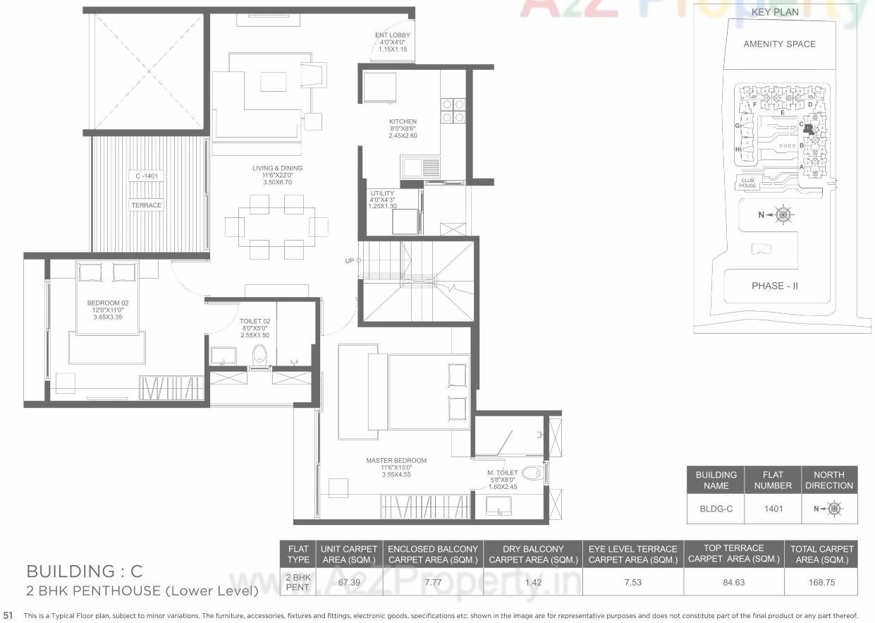 Layout of real estate project Marvel Ideal Spacio 0 located at Undri, Pune, Maharashtra