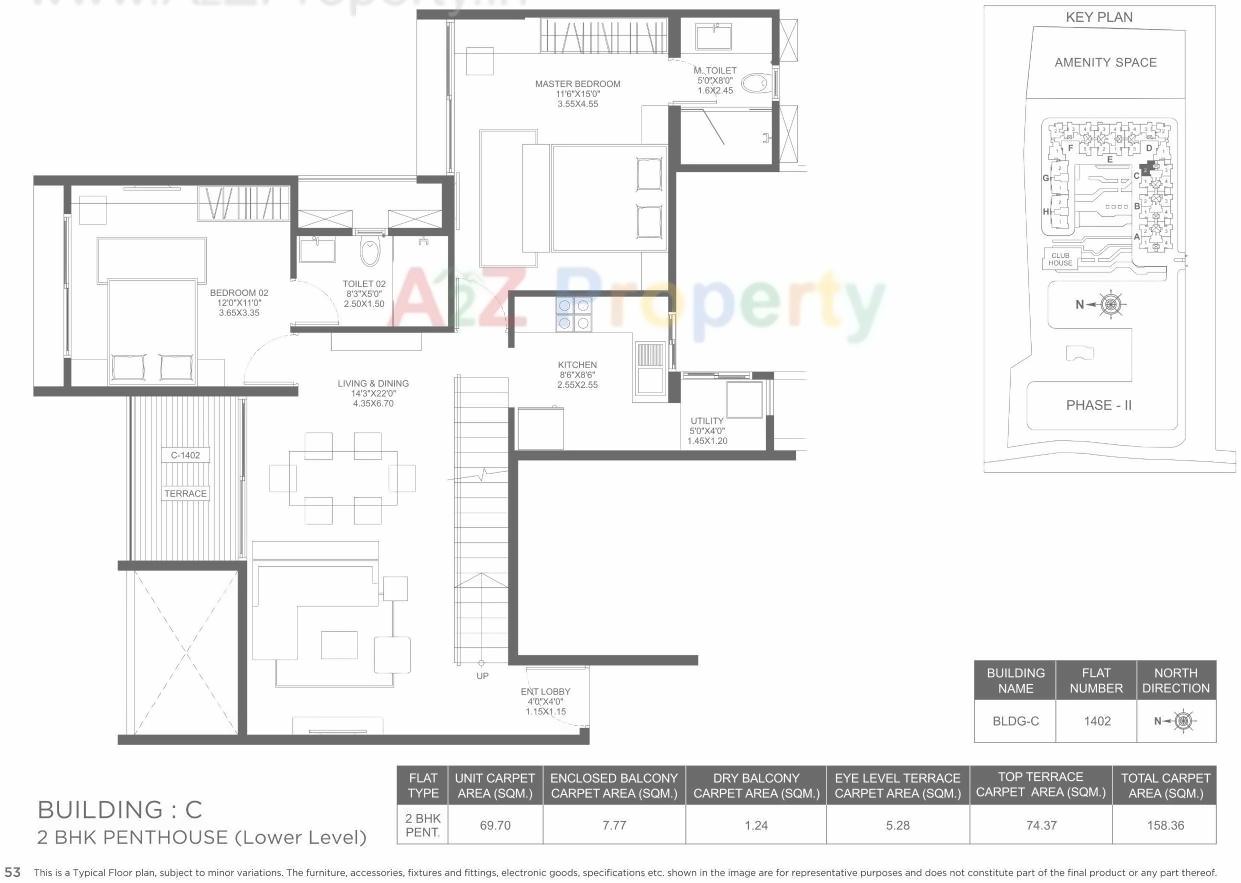 Layout of real estate project Marvel Ideal Spacio 0 located at Undri, Pune, Maharashtra
