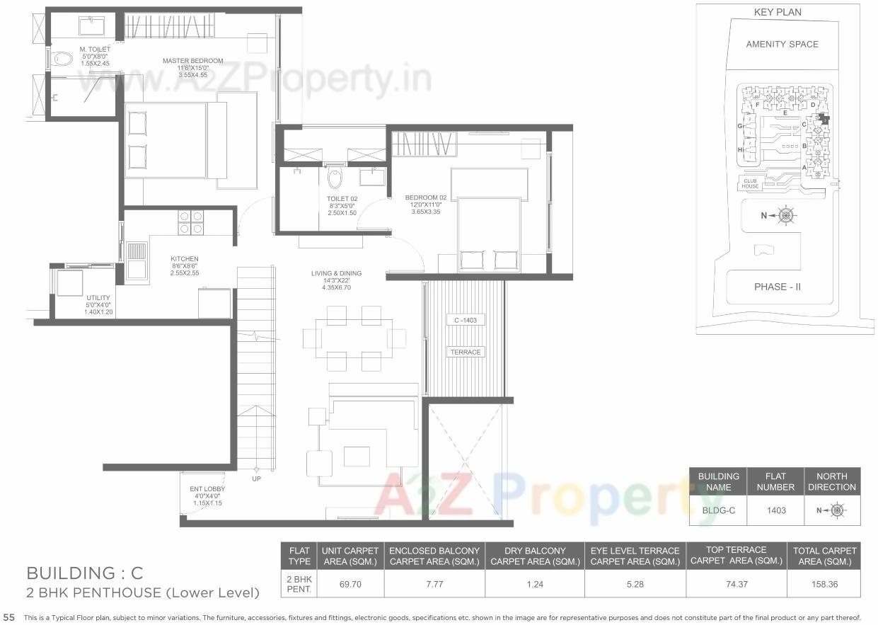 Layout of real estate project Marvel Ideal Spacio 0 located at Undri, Pune, Maharashtra