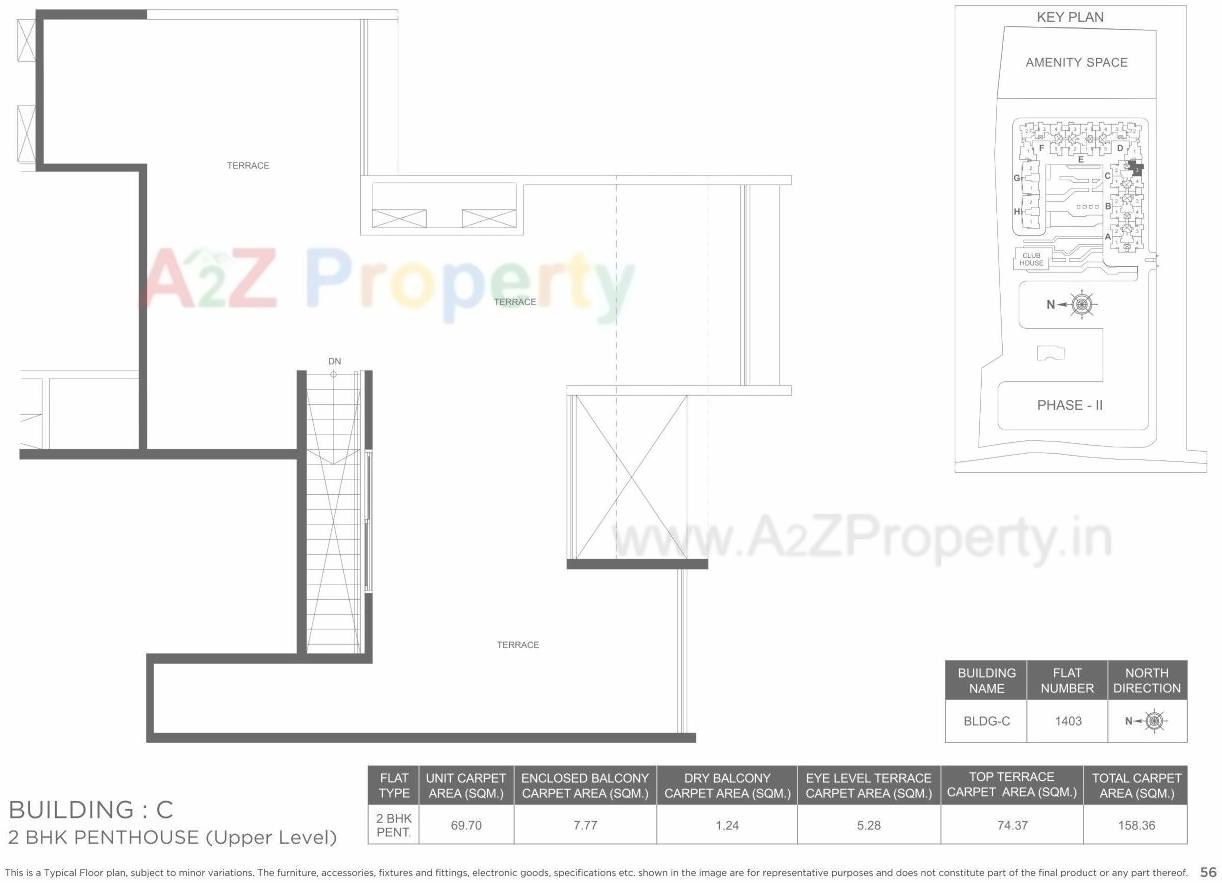Layout of real estate project Marvel Ideal Spacio 0 located at Undri, Pune, Maharashtra