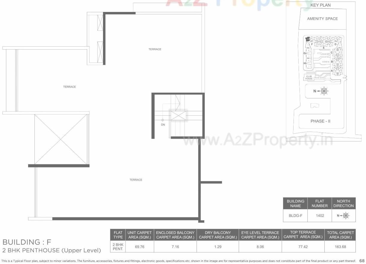 Layout of real estate project Marvel Ideal Spacio 0 located at Undri, Pune, Maharashtra