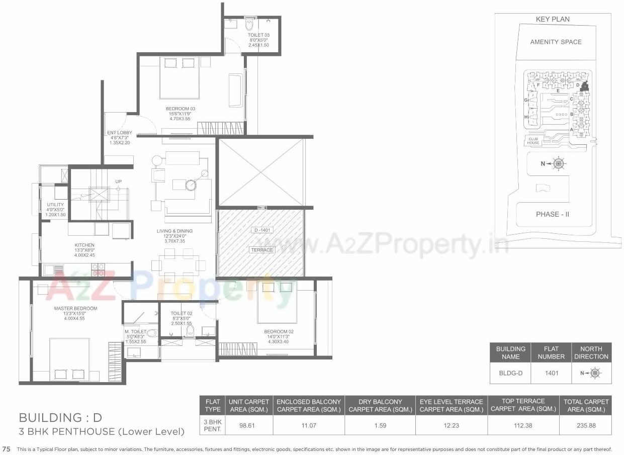 Layout of real estate project Marvel Ideal Spacio 0 located at Undri, Pune, Maharashtra