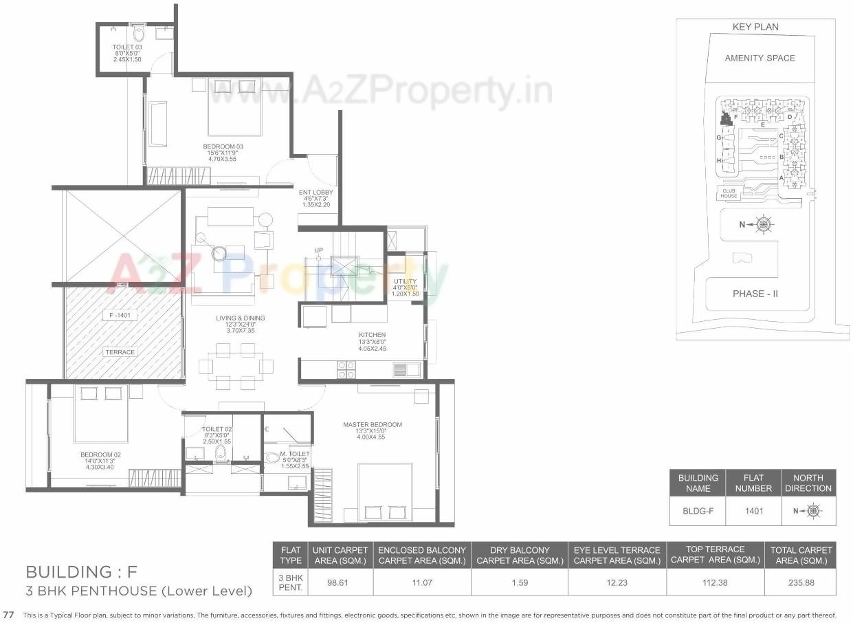 Layout of real estate project Marvel Ideal Spacio 0 located at Undri, Pune, Maharashtra