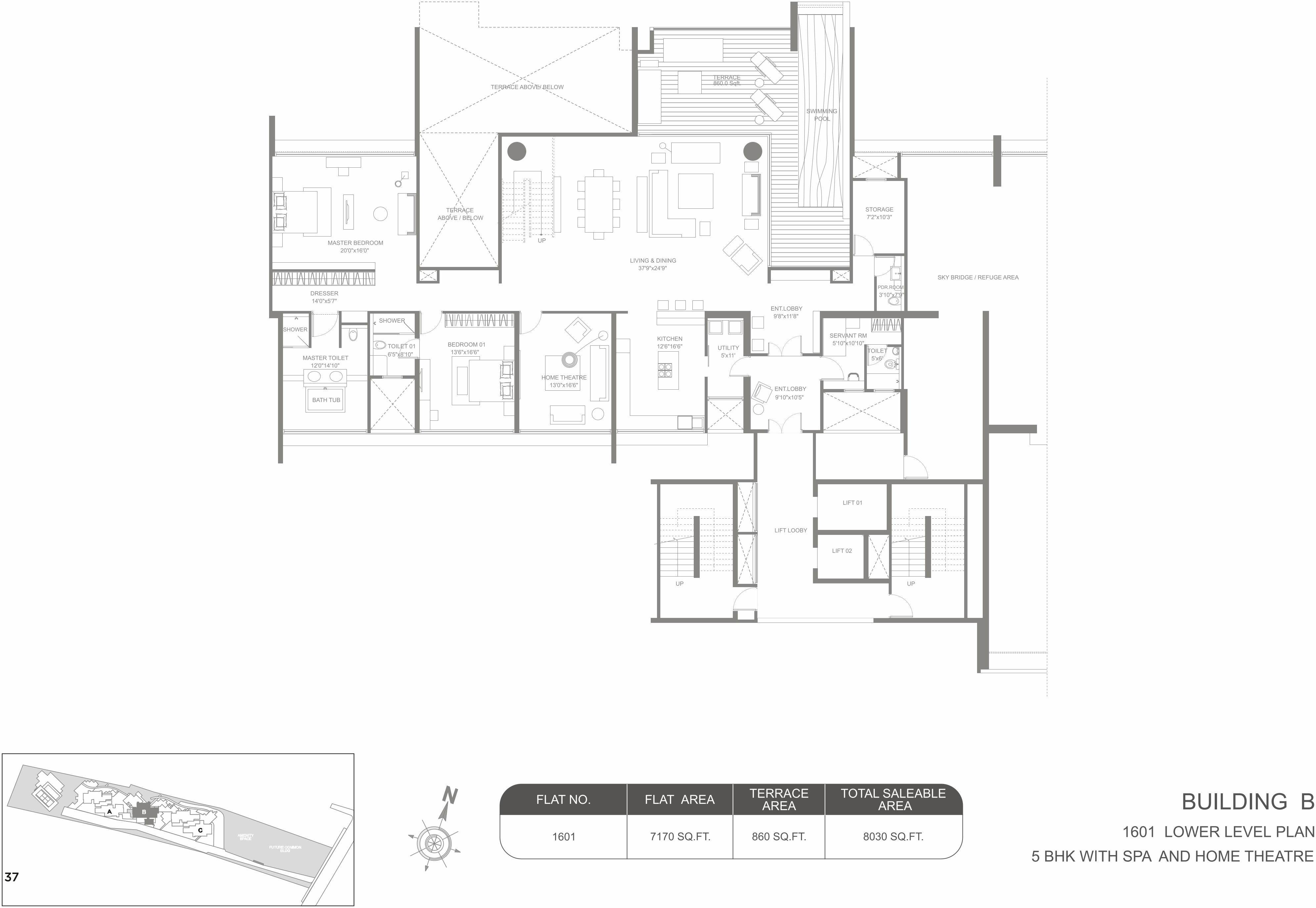 Layout of real estate project Marvel Kyra A located at Hadapsar, Pune, Maharashtra