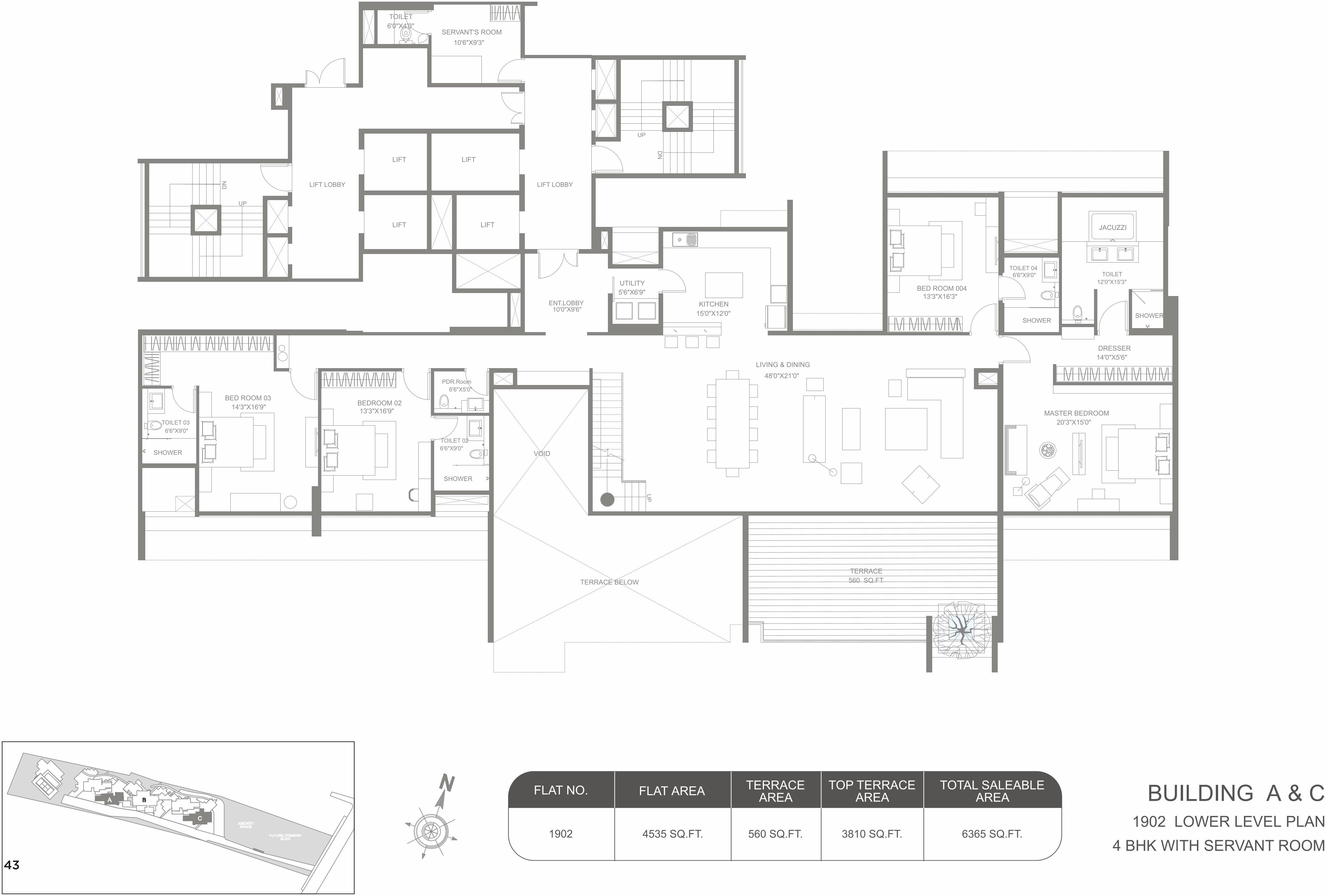 Layout of real estate project Marvel Kyra A located at Hadapsar, Pune, Maharashtra