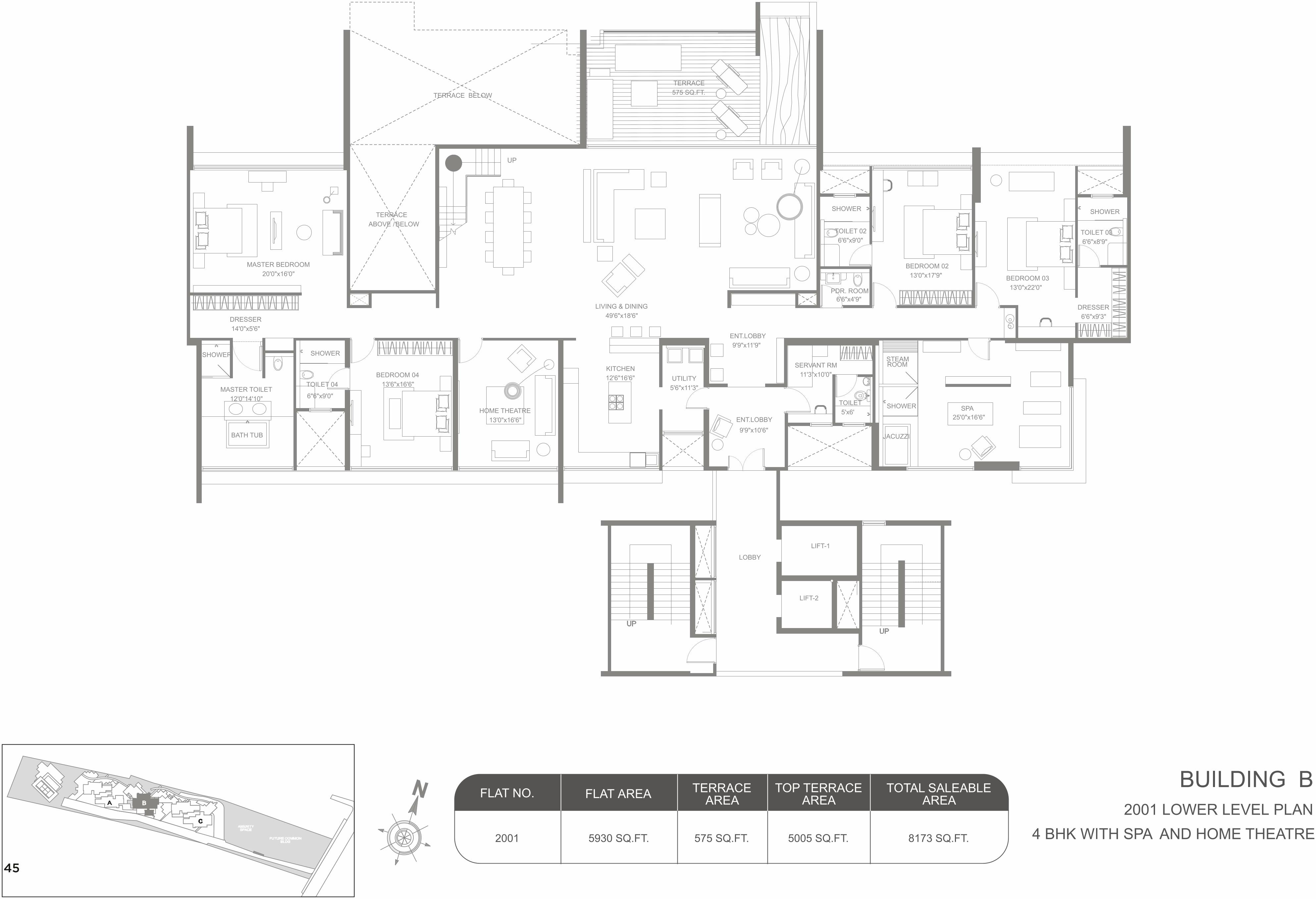 Layout of real estate project Marvel Kyra A located at Hadapsar, Pune, Maharashtra