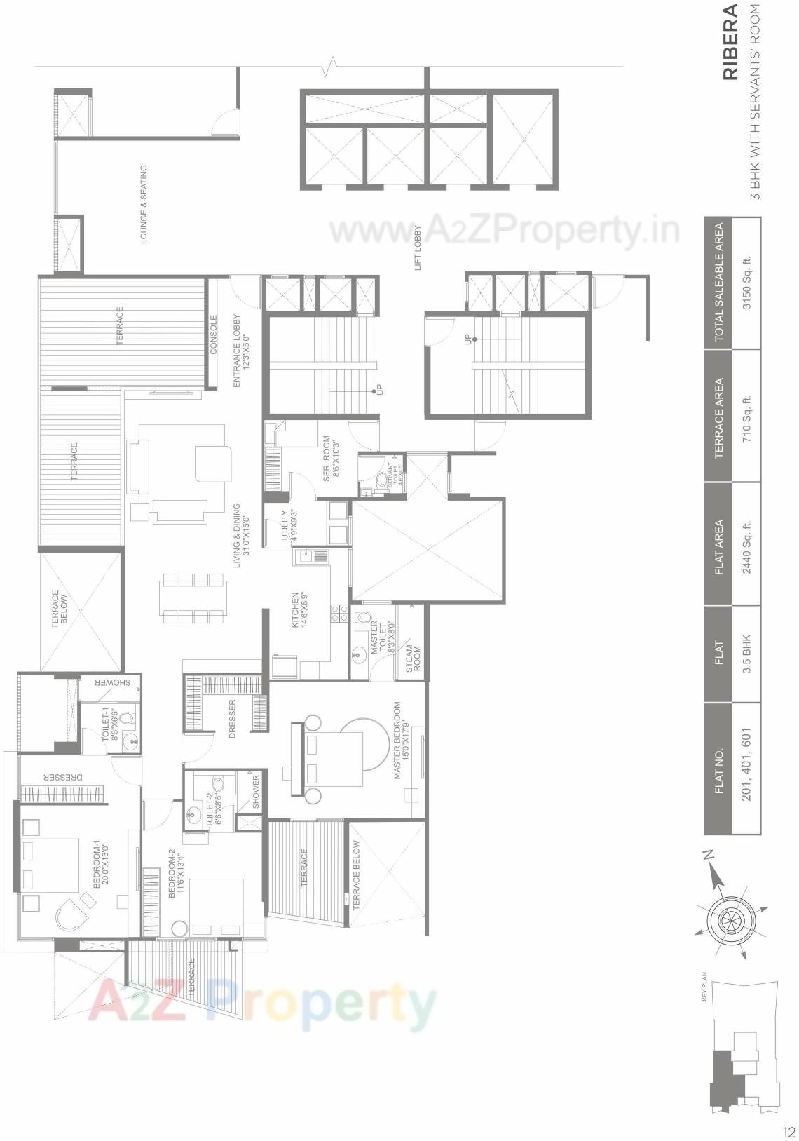 Layout of real estate project Marvel Ribera located at Pune-m-corp, Pune, Maharashtra