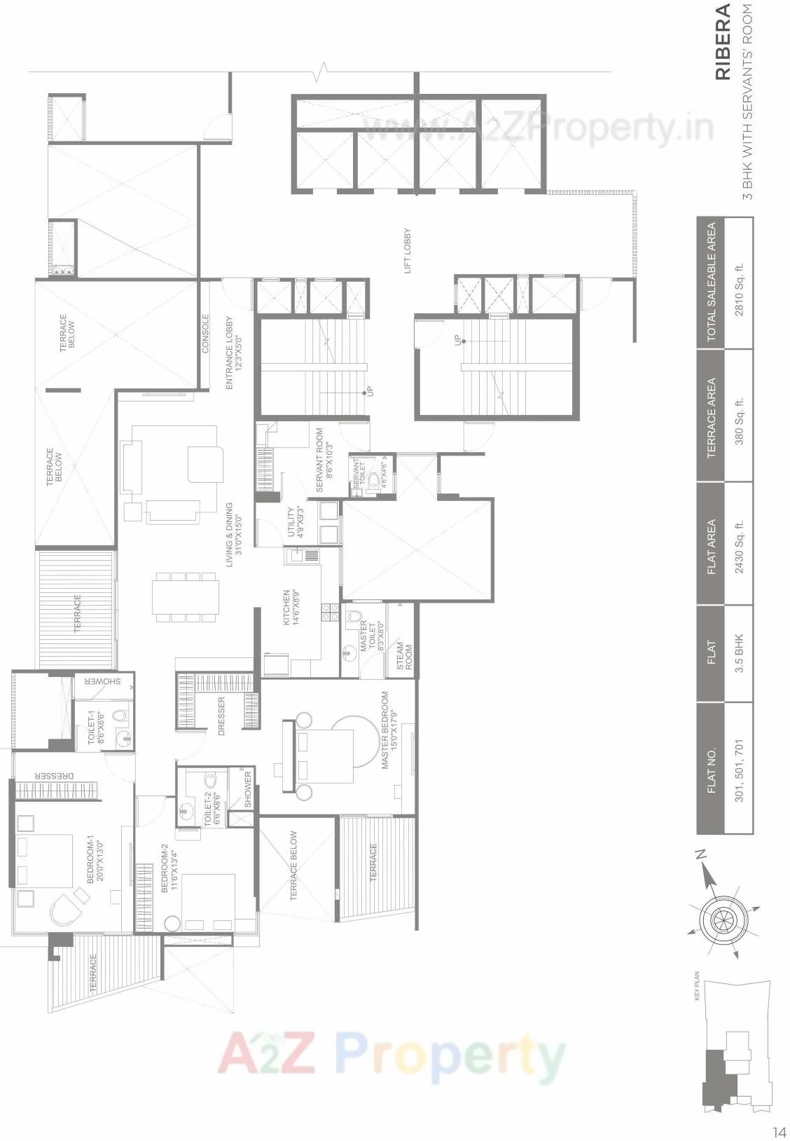Layout of real estate project Marvel Ribera located at Pune-m-corp, Pune, Maharashtra