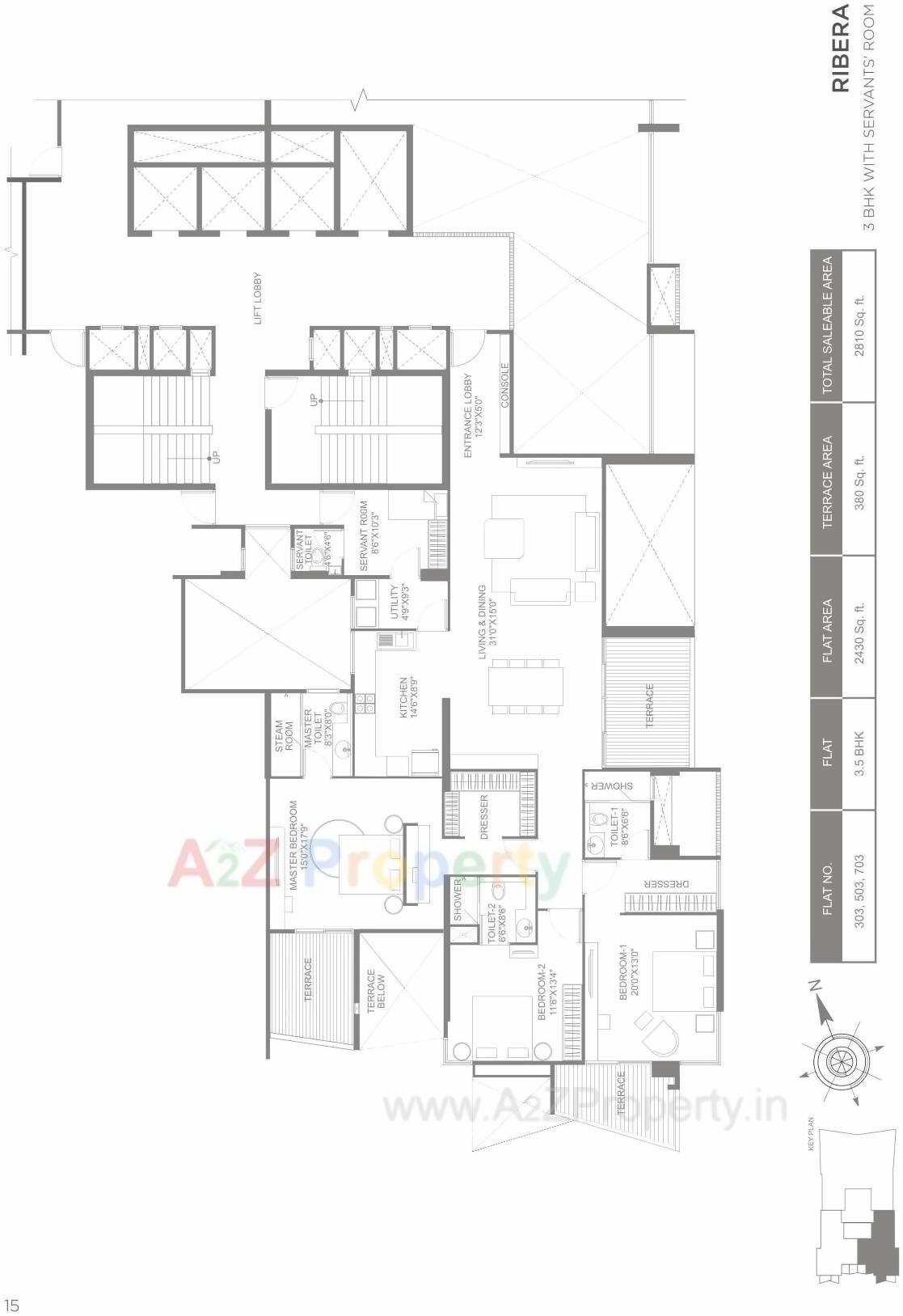 Layout of real estate project Marvel Ribera located at Pune-m-corp, Pune, Maharashtra