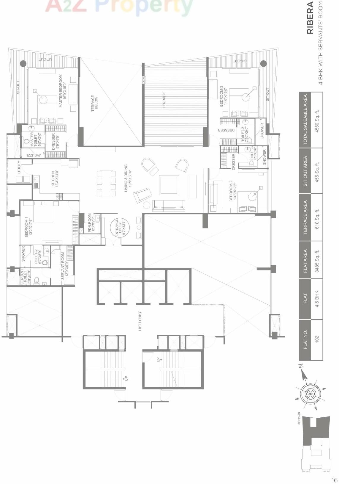 Layout of real estate project Marvel Ribera located at Pune-m-corp, Pune, Maharashtra
