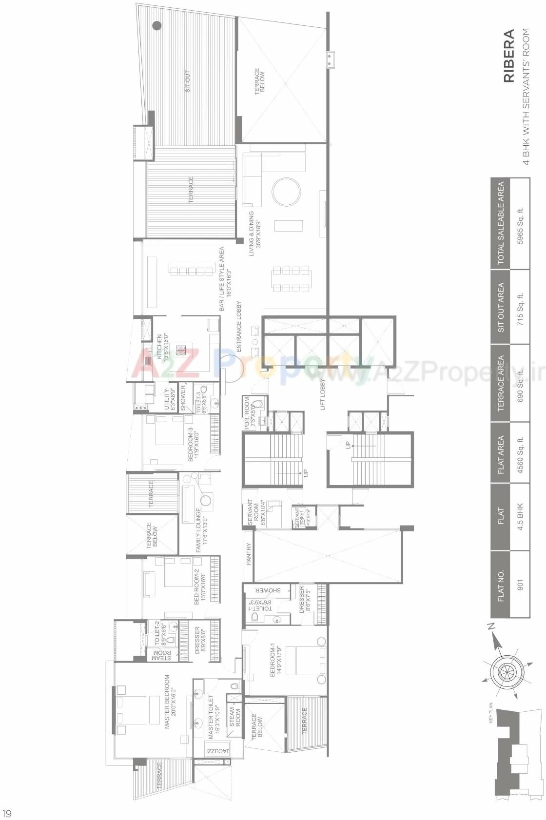 Layout of real estate project Marvel Ribera located at Pune-m-corp, Pune, Maharashtra