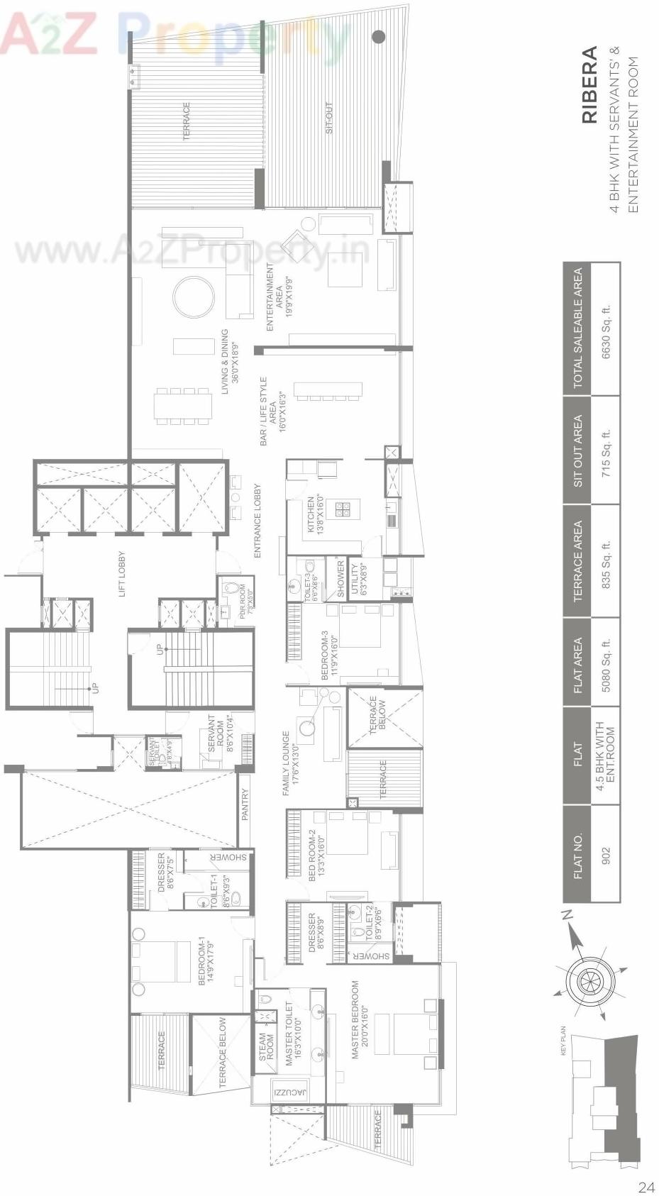 Layout of real estate project Marvel Ribera located at Pune-m-corp, Pune, Maharashtra