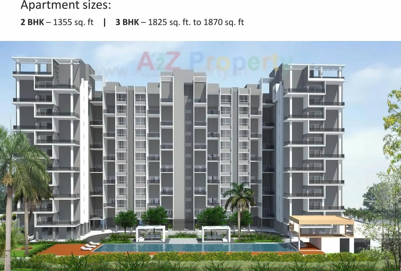 3D Elevation of real estate project Marvel Sera A,b,c located at Hadapsar, Pune, Maharashtra
