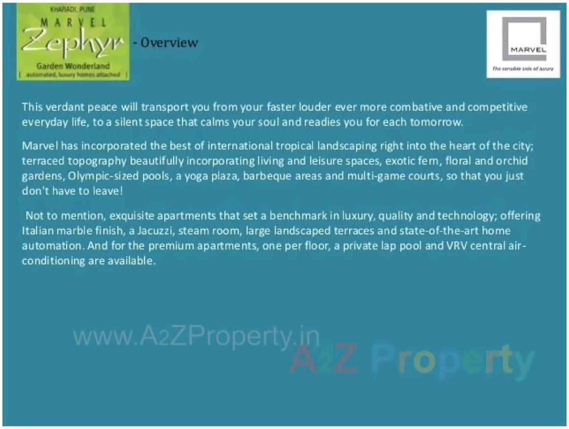  of real estate project Marvel Zephyr  U located at Kharadi, Pune, Maharashtra