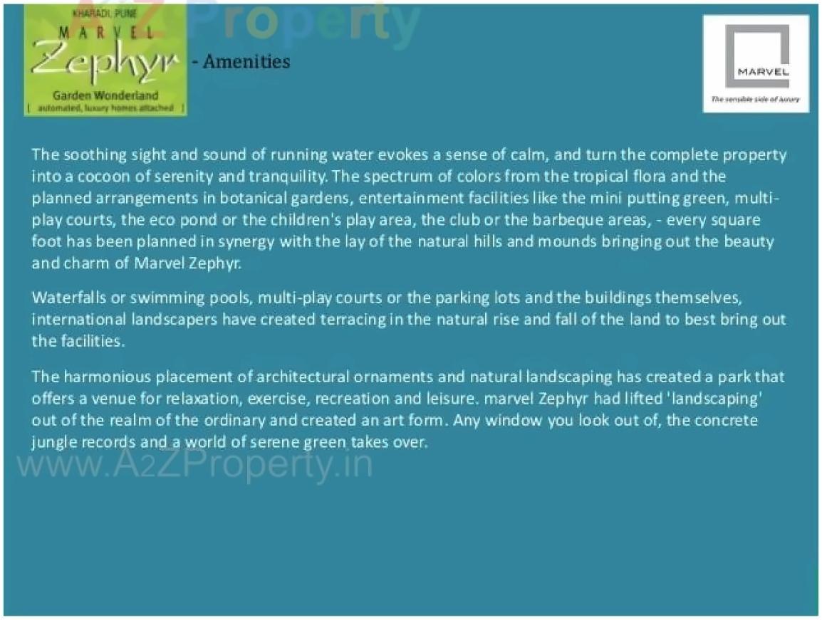  of real estate project Marvel Zephyr  U located at Kharadi, Pune, Maharashtra