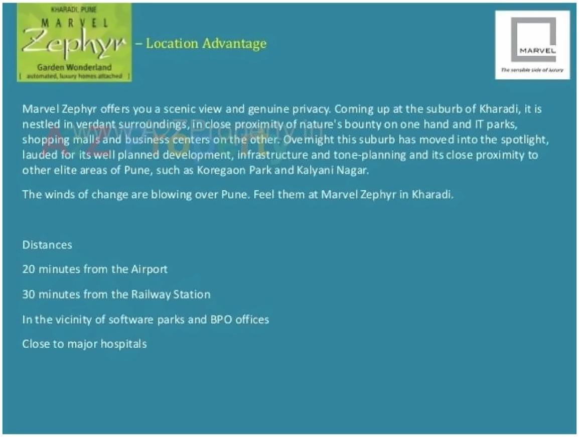  of real estate project Marvel Zephyr  U located at Kharadi, Pune, Maharashtra