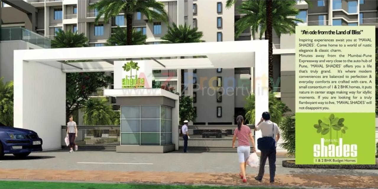 3D Elevation of real estate project Maval Shades located at Pune-m-corp, Pune, Maharashtra