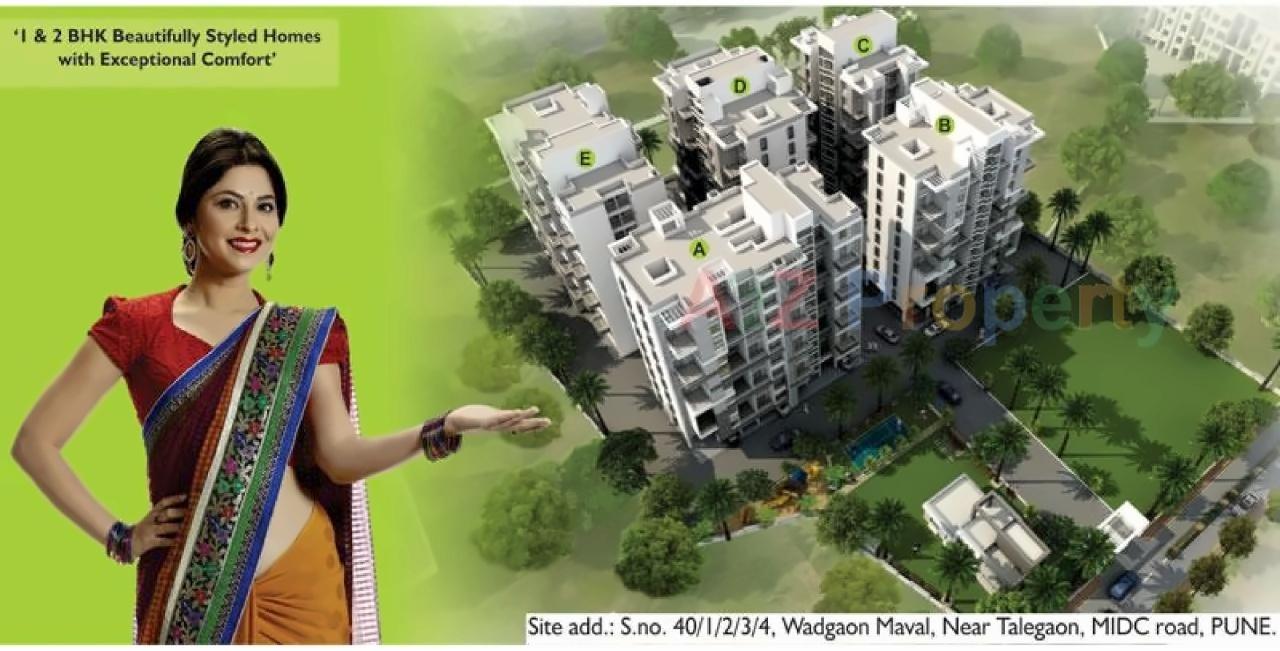 3D Elevation of real estate project Maval Shades located at Pune-m-corp, Pune, Maharashtra
