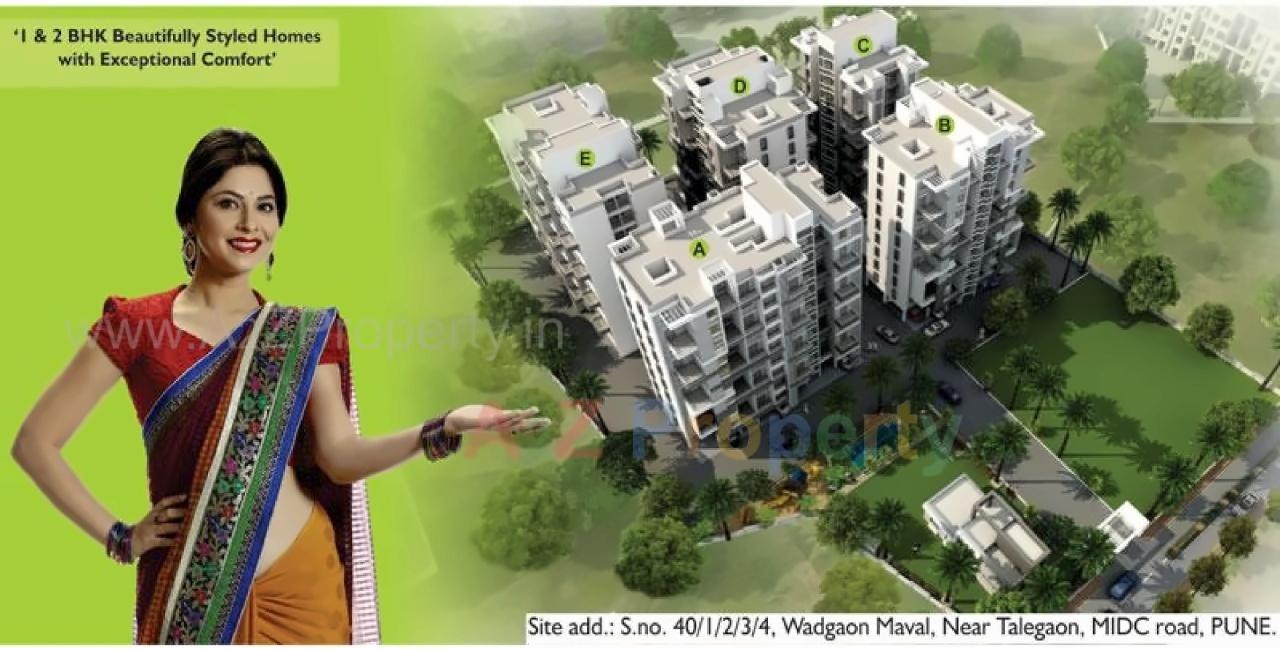 3D Elevation of real estate project Maval Shades located at Pune-m-corp, Pune, Maharashtra