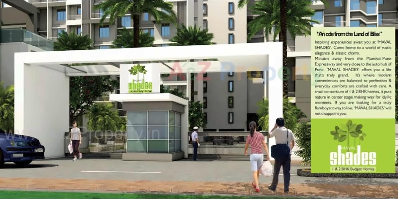 3D Elevation of real estate project Maval Shades located at Pune-m-corp, Pune, Maharashtra