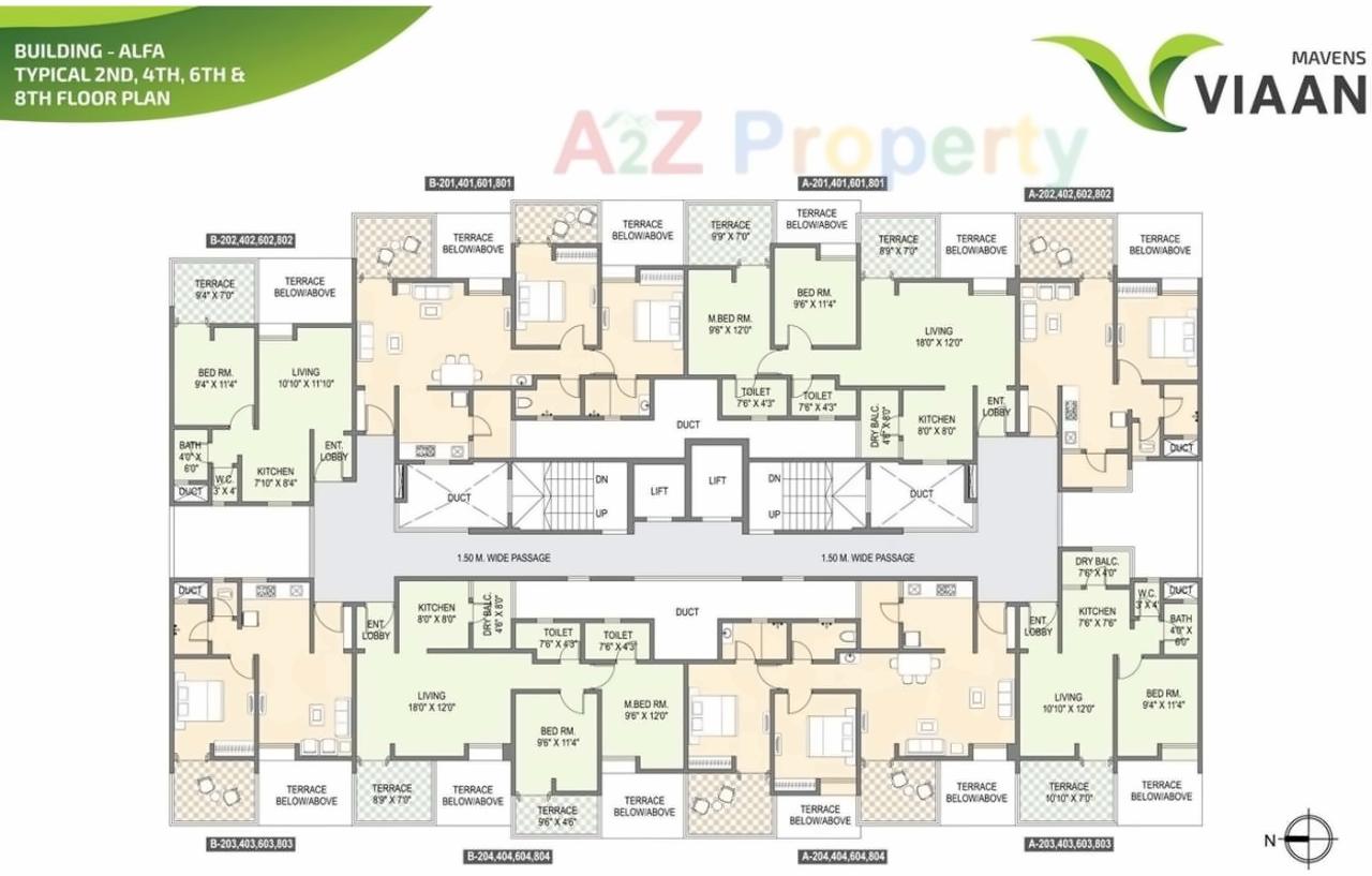 Layout of real estate project Mavens Viaan located at Ouatade-handewadi, Pune, Maharashtra