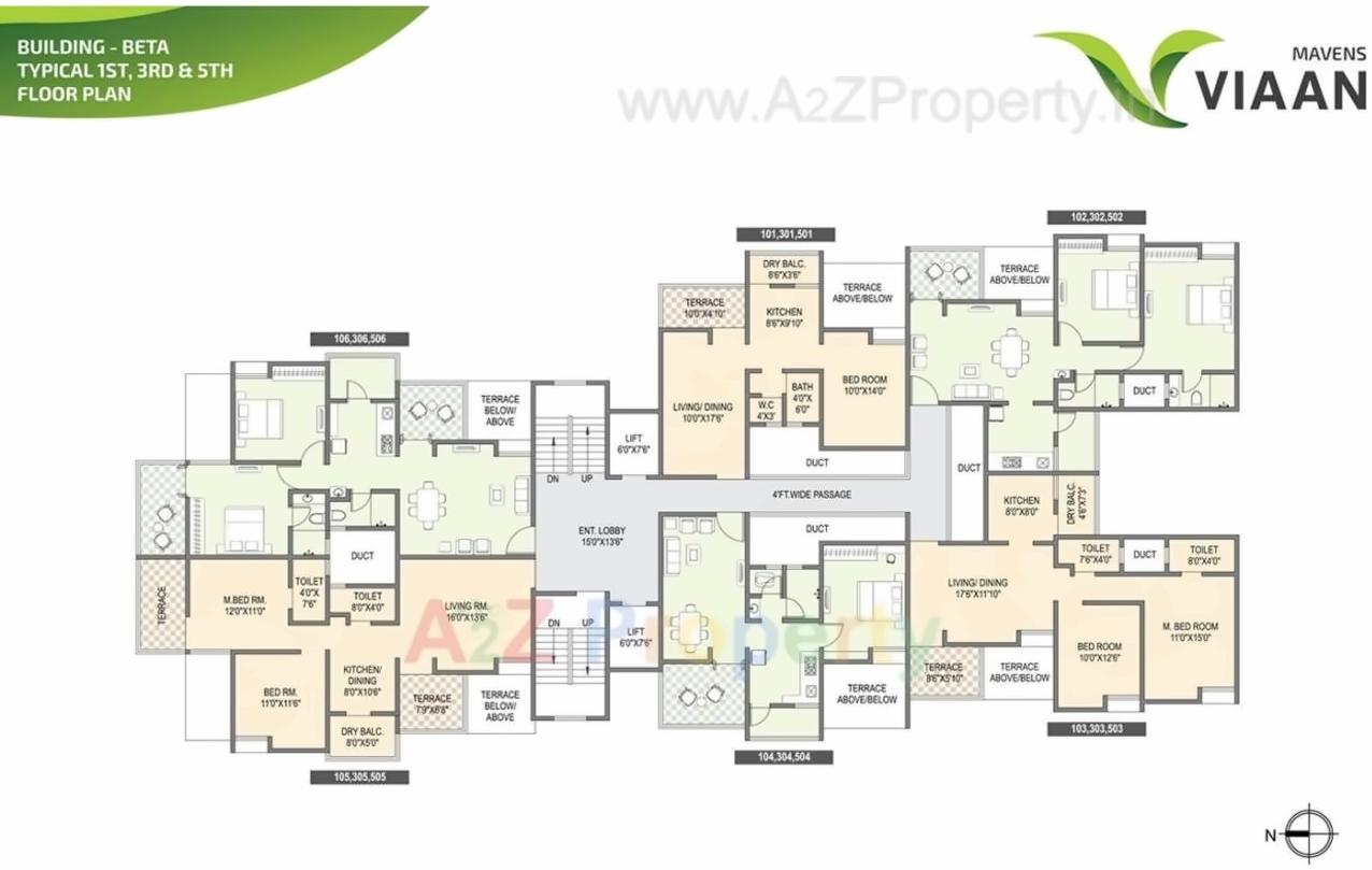 Layout of real estate project Mavens Viaan located at Ouatade-handewadi, Pune, Maharashtra