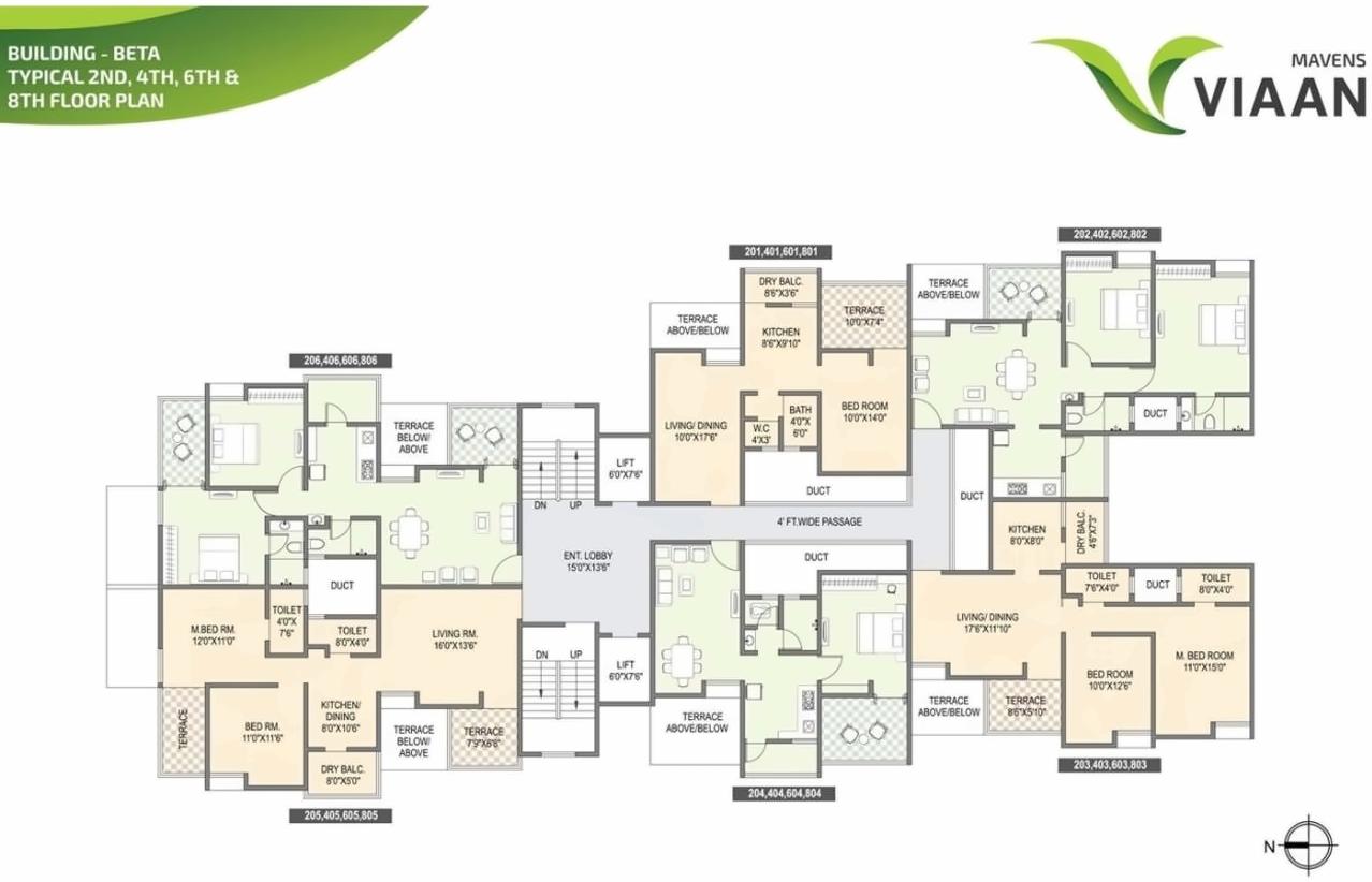 Layout of real estate project Mavens Viaan located at Ouatade-handewadi, Pune, Maharashtra