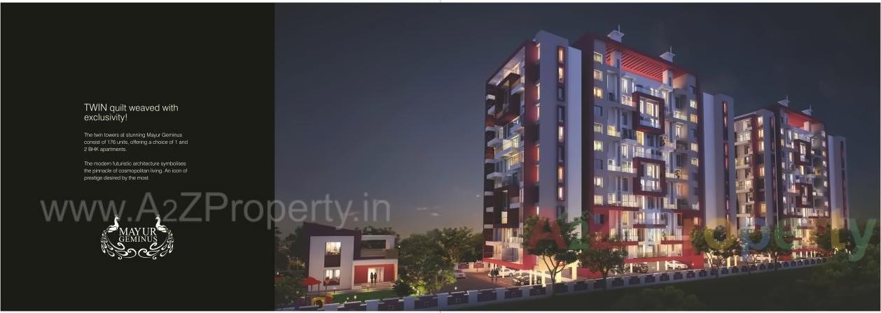 3D Elevation of real estate project Mayur Geminus located at Hadapsar, Pune, Maharashtra