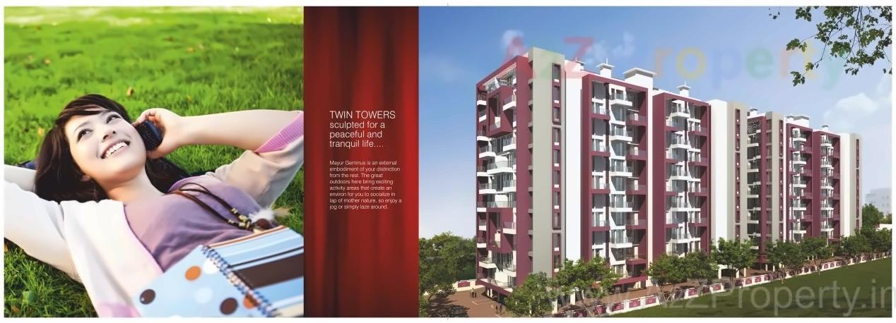 3D Elevation of real estate project Mayur Geminus located at Hadapsar, Pune, Maharashtra