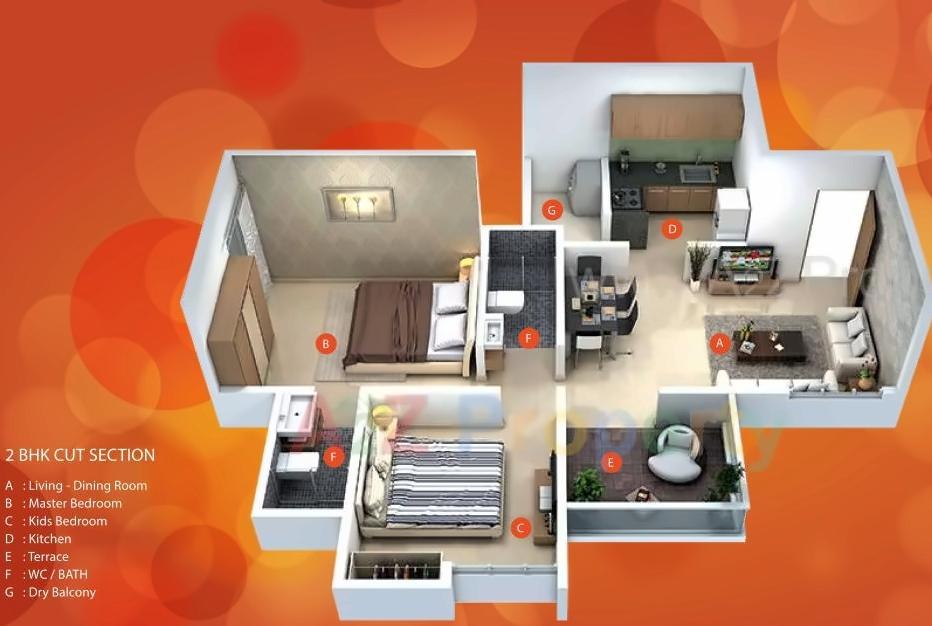 Layout of real estate project Mayuri Sunrise located at Wagholi, Pune, Maharashtra