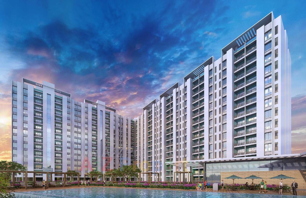 3D Elevation of real estate project Megapolis Saffron   A3 To located at Hinjavadi-ct, Pune, Maharashtra