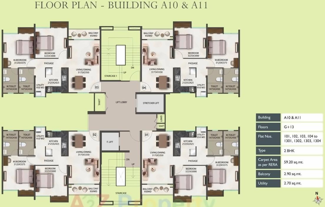 Layout of real estate project Megapolis Saffron   A3 To located at Hinjavadi-ct, Pune, Maharashtra