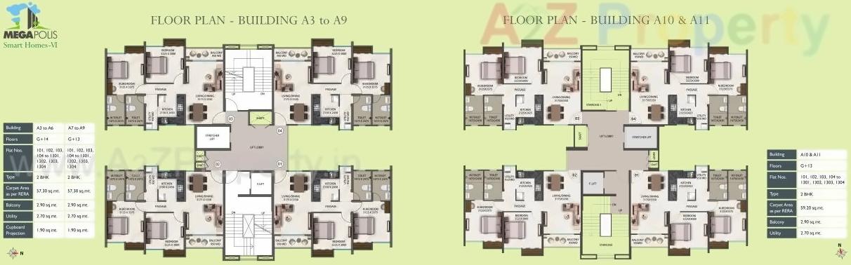 Layout of real estate project Megapolis Saffron   A3 To located at Hinjavadi-ct, Pune, Maharashtra