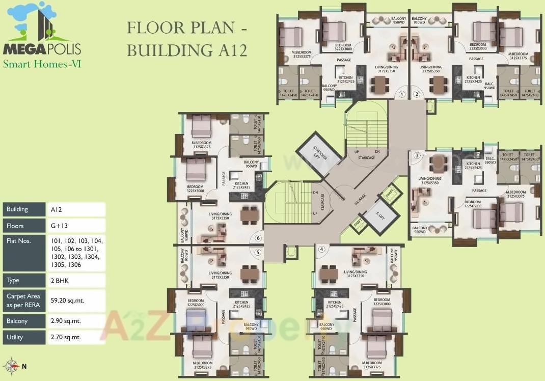 Layout of real estate project Megapolis Saffron   A3 To located at Hinjavadi-ct, Pune, Maharashtra
