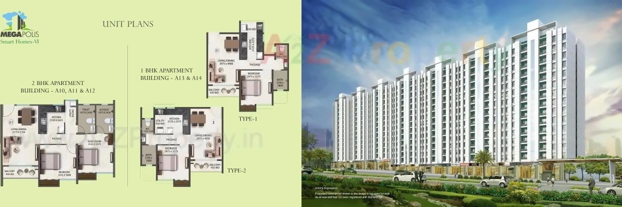 3D Elevation of real estate project Megapolis Saffron   A3 To located at Hinjavadi-ct, Pune, Maharashtra