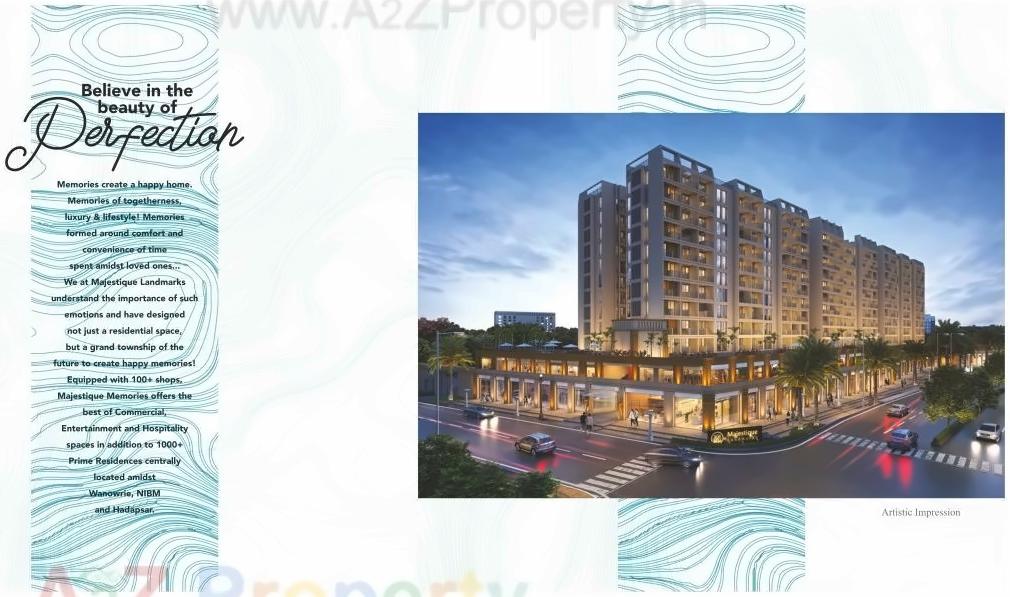 3D Elevation of real estate project Memories located at Mohammadwadi, Pune, Maharashtra