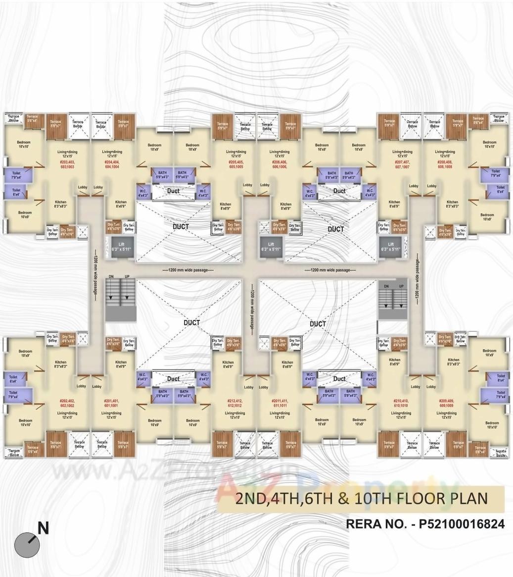 Layout of real estate project Memories located at Mohammadwadi, Pune, Maharashtra
