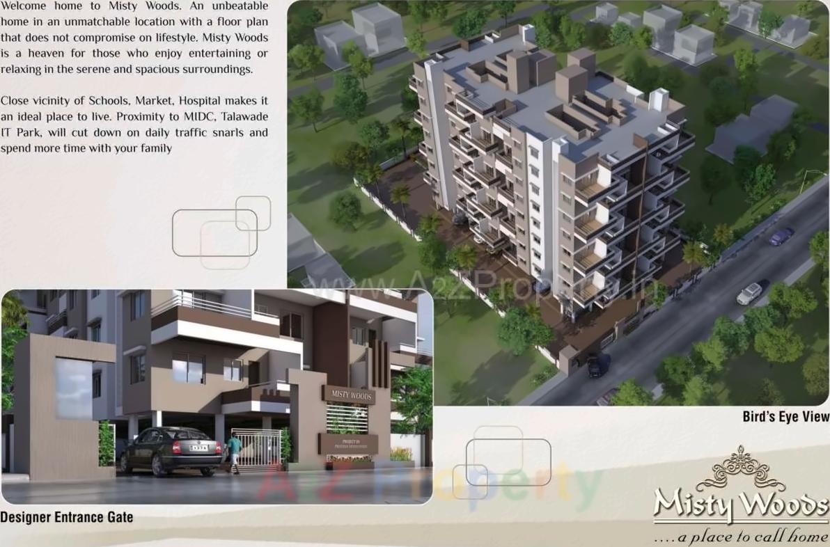3D Elevation of real estate project Misty Woods located at Pimpri-chinchawad-m-corp, Pune, Maharashtra