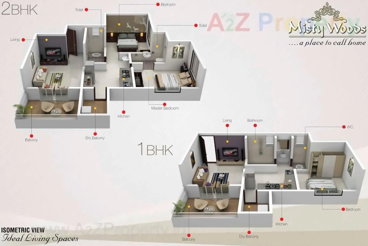 Layout of real estate project Misty Woods located at Pimpri-chinchawad-m-corp, Pune, Maharashtra