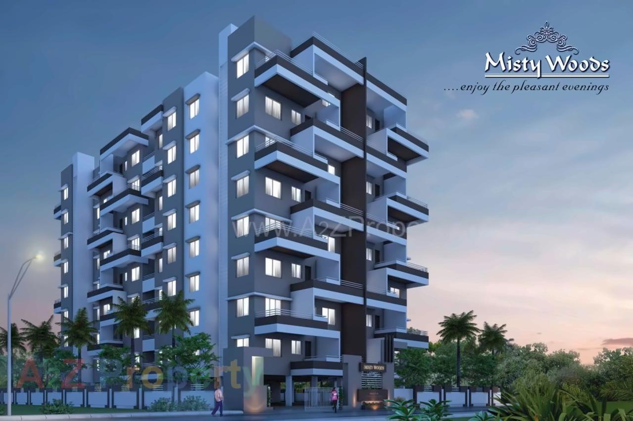 3D Elevation of real estate project Misty Woods located at Pimpri-chinchawad-m-corp, Pune, Maharashtra