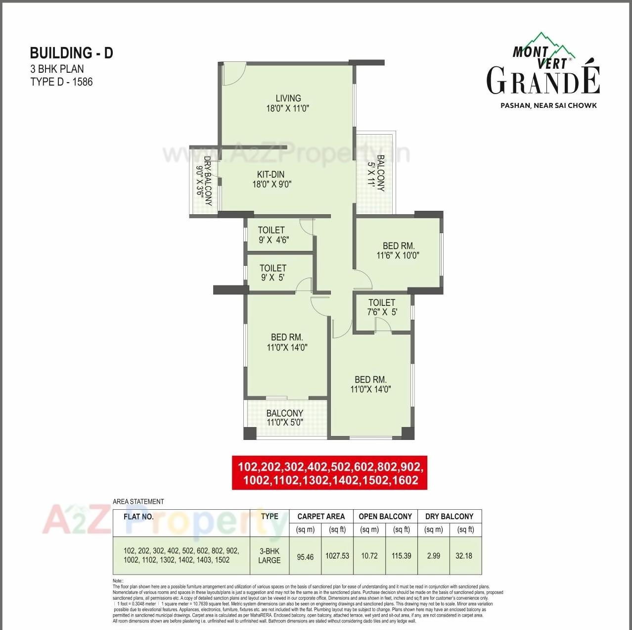 Layout of real estate project Mont Vert Grande  Type G Plot located at Pashan, Pune, Maharashtra