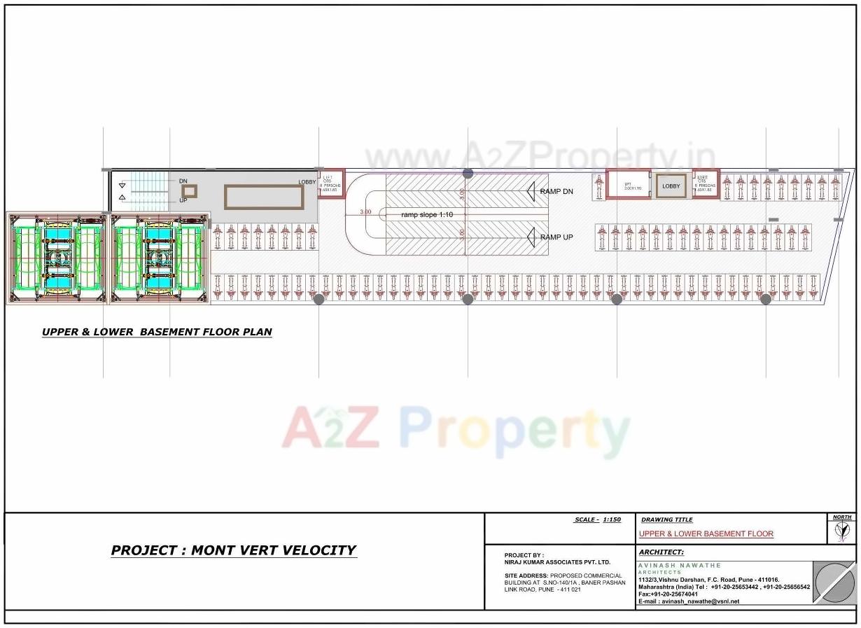 Layout of real estate project Mont Vert Velocity located at Pashan, Pune, Maharashtra