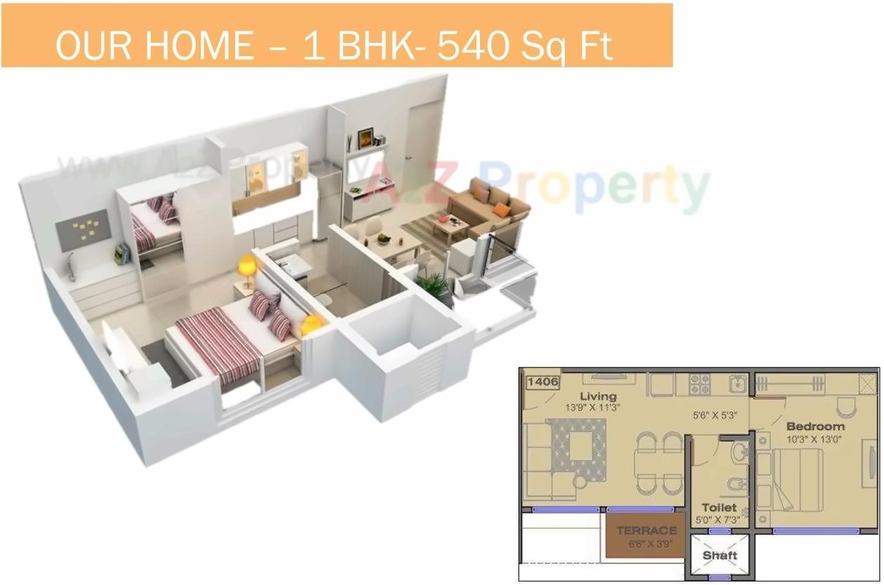 Layout of real estate project Mont Vert Yolo located at Bhugaon, Pune, Maharashtra