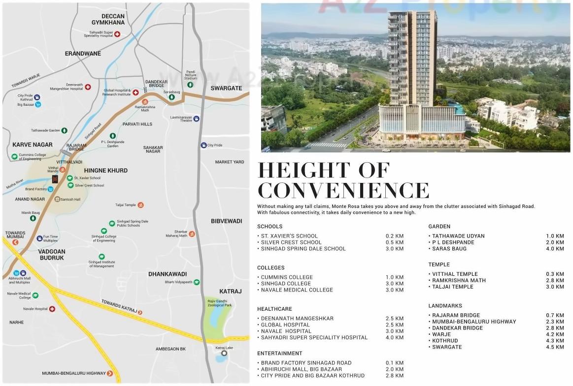  of real estate project Monte Rosa located at Sinhgad-road, Pune, Maharashtra