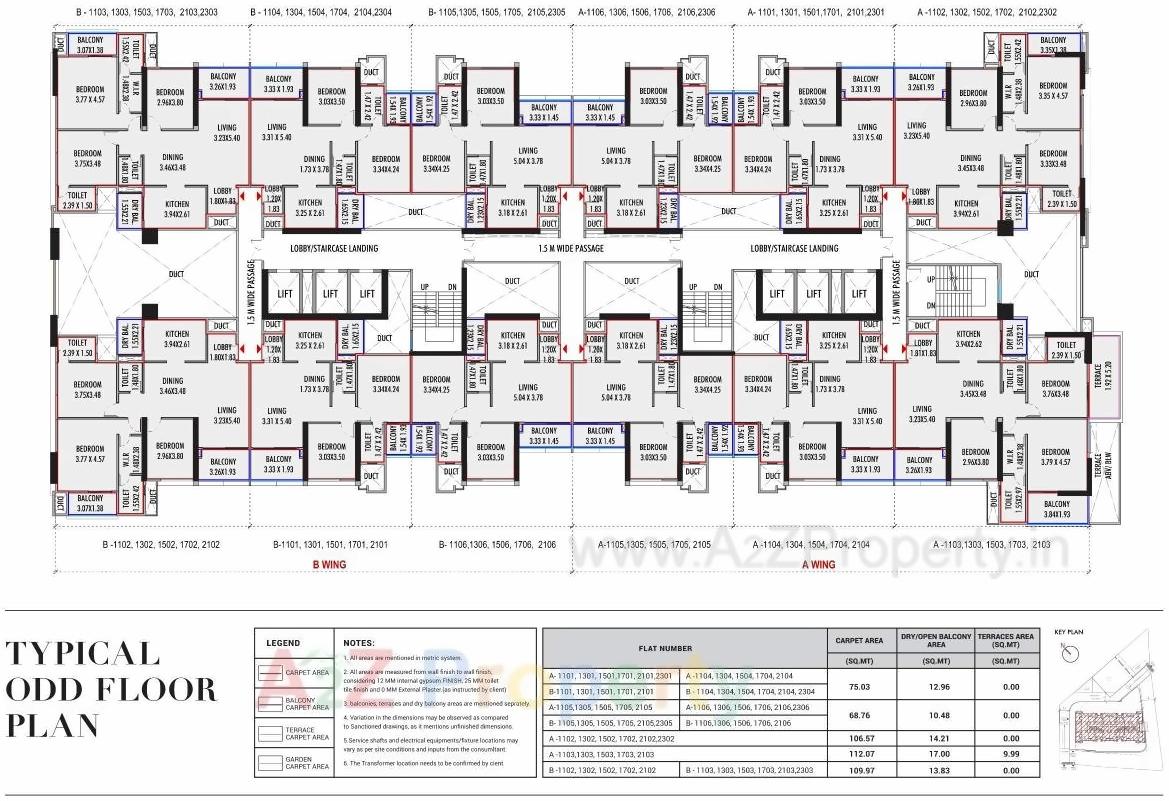 Layout of real estate project Monte Rosa located at Sinhgad-road, Pune, Maharashtra