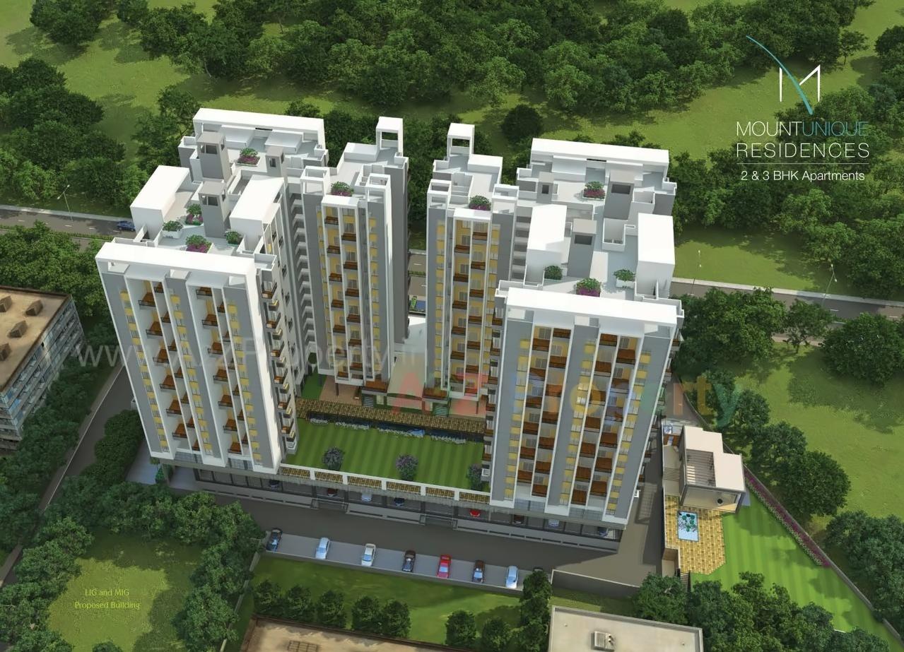 3D Elevation of real estate project Mount Unique located at Baner, Pune, Maharashtra