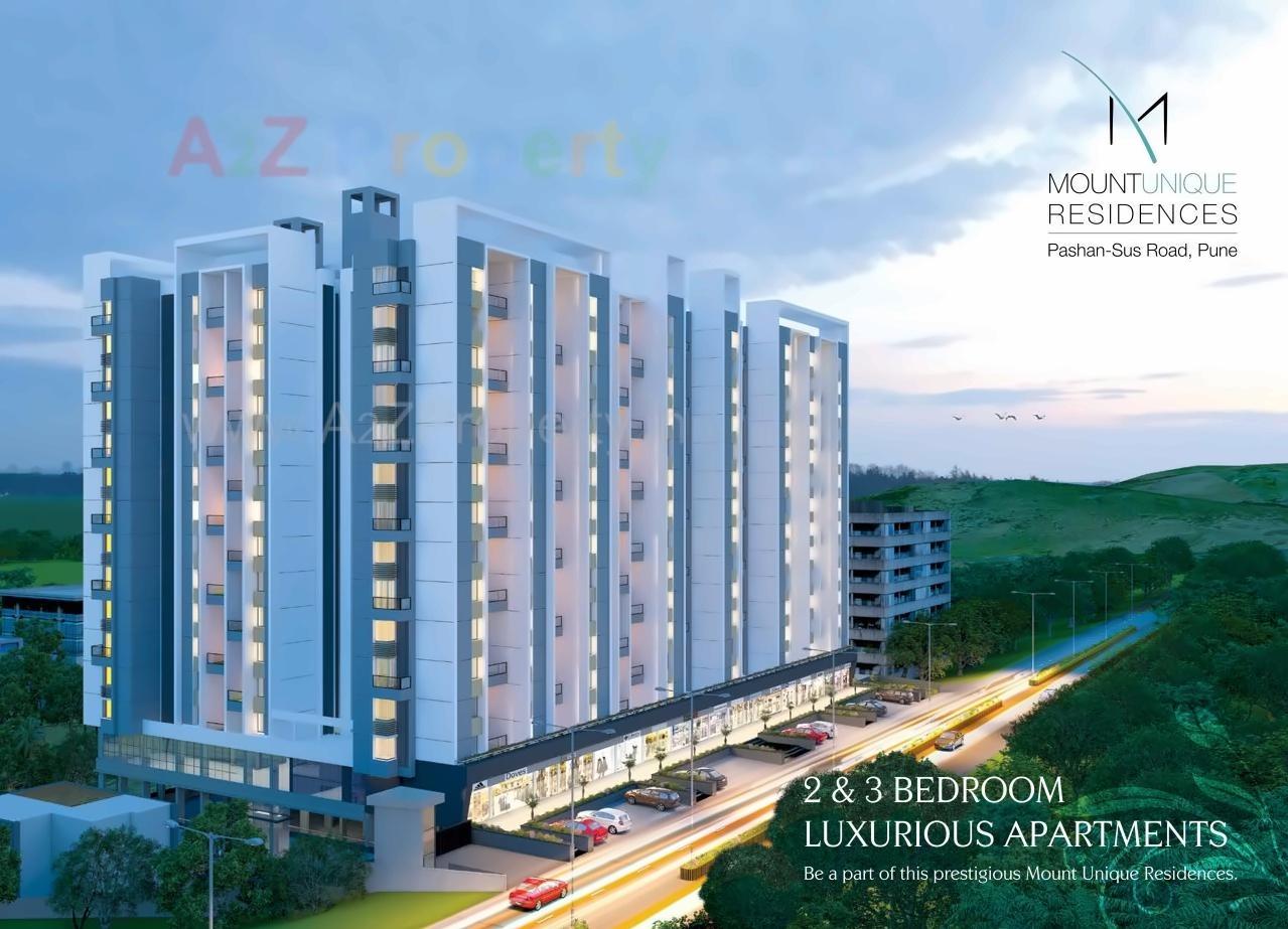 3D Elevation of real estate project Mount Unique located at Baner, Pune, Maharashtra