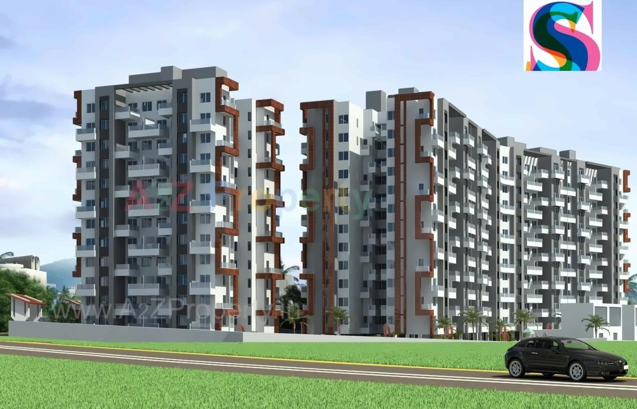 3D Elevation of real estate project Msr Seasons located at Pimpri-chinchawad-m-corp, Pune, Maharashtra