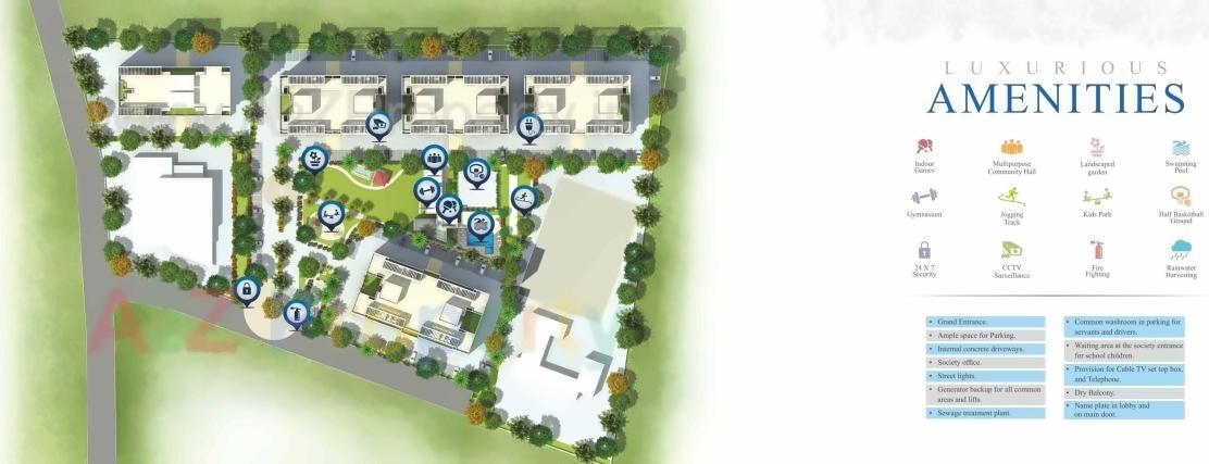 Layout of real estate project Mulik Luxuria located at Pune-m-corp, Pune, Maharashtra