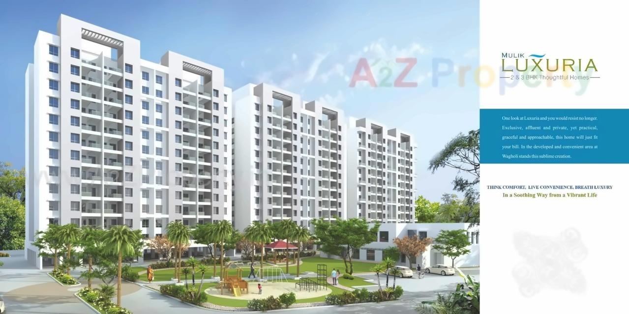 3D Elevation of real estate project Mulik Luxuria located at Pune-m-corp, Pune, Maharashtra